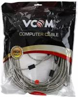 Удлинитель VCOM USB - USB (VUS7049), 20 м, серебристый