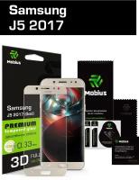 Защитное стекло Mobius для Samsung J5 2017 3D Full Cover (Gold)