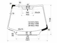 Стекло Лобовое + Дд Citroen C4 3/5d 04-11 XYG арт. C4-VCSP LFW/X