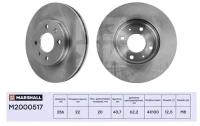 Тормозной диск HY i20 (GB, IB) 14-, HY Solaris II (HCR) 17-, Kia Rio IV (YB, SC, FB) 17- передн. (M2000517) MARSHALL M2000517