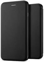 Чехол книжка для Samsung Galaxy A03 Core Черный с магнитным замком и отделением для карт