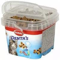 Лакомство для кошек SANAL Denta`s крокеты для ухода за зубами и дёснами, с витаминами A, D, E
