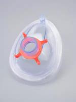 Маска с воздушной подушкой и регулируемым винтом (анестезиологическая маска (поддувная манжета)) 4 одноразовая