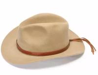 Ковбойская фетровая шляпа Route66, бежевая, размер 59