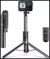 Штатив-монопод Telesin для экшен камер (GoPro, DJI Osmo Action), телефонов (Iphone/Samsung/Xiaomi/Honor/LG и др.) с кнопкой дистанционного управления