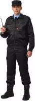 Костюм охранника сириус-блокпост куртка, брюки (тк.смесовая) черный 60-62 182-188