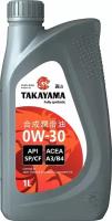 Моторное масло TAKAYAMA SAE 0W-30, API SP/CF, ACEA A3/B4 Синтетическое 1 л