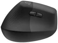 Беспроводная мышь Logitech Lift Ergonomic, серый