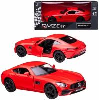 Машинка металлическая Uni-Fortune RMZ City серия 1:32 Mercedes-Benz GT S AMG 2018, цвет красный, двери открываются