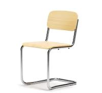 ArtCraft / Дизайнерский стул на металлокаркасе Drop PP хром натуральный ясень, 1 шт, конференц-кресло для дома, офиса, сферы HoReCa