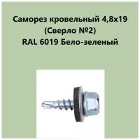 Саморез кровельный 4,8х19 (св.№2) RAL6019