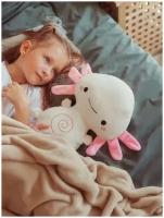 Мягкая игрушка Аксолотль 40 см /плюшевая подушка обнимашка антистресс / игрушка для сна / розовая, Goldstitch