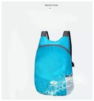 Водонепроницаемый объемный рюкзак для мужчин и женщин, голубой