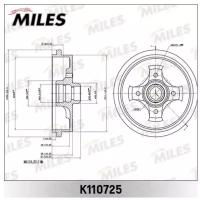 MILES K110725 Барабан тормозн GOLFIII/VENTO/CORDOBA