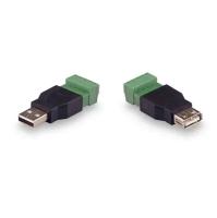 Комплект для передачи USB по витой паре USB-male на USB-female