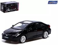 Машина металлическая TOYOTA COROLLA HYBRID, 1:43, инерция, открываются двери, цвет чёрный