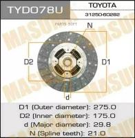 Диск сцепления Masuma 2751752129.8 (1/10) MASUMA TYD078U