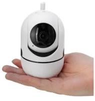 Беспроводная поворотная Smart IP-Camera 360 / беспроводная ip wi fi видеокамера / Камера с обзором 360 ночной съемкой и датчиком движения