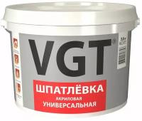 Шпатлевка универсальная для наружных и внутренних работ VGT, акриловая, 3,6 кг