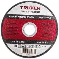 Диск отрезной Trigger 70305 125х1,0х22,2 мм по металлу и нерж. стали