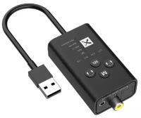 Bluetooth 5.0 5.2 Приемо-передатчик c USB AUX Optical оптика coxial для подключения 2ух блютуз устройства две пары наушников гарнитур к ПК телевизору ps5