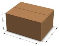 Картонные коробки 4 шт, 400х300х200 мм для переезда и хранения Гофрокороб (T22 )