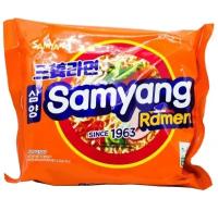 Лапша Samyang Ramen Hot Beef / СамЯнг острая со вкусом говядины 120гр. (Корея)