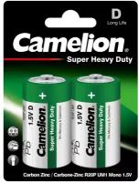 Элемент питания R20 BL-2 (R20P-BP2G, батарейка,1.5В) Camelion