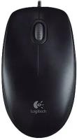 Мышь проводная Logitech B100 910-003357, 800dpi, Черный