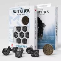 Набор кубиков для настольных ролевых игр Q-Workshop The Witcher Dice Set Yennefer – The Obsidian Star, 7 шт