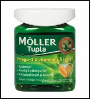 Рыбий жир Омега-3 Moller Tupla Omega-3 из Норвегии в капсулах (100шт)