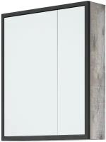 Зеркало-шкаф Corozo Айрон 60 черный/антик