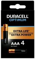 Батарея Duracell Optimum ААА 4 шт