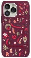 Чехол VLP Чехол vlp для iPhone 13 Pro, Art Collection, Winter, «марсала»
