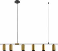 Подвесной светильник Moderli V4050-6P Kristina латунь, черный, латунь