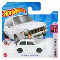 Машинка Hot Wheels коллекционная (оригинал) CUSTOM 70 HONDA N600 белый