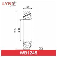 LYNX подшипник ступицы колеса ПЕР CHEVROLET MATIZ 0.8-1.0 05- / SPARK 0.8-1.0 05-, DAEWOO MATIZ 0.8-1.0 9 WB1245