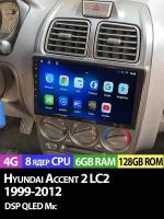 Магнитола TS18 PRO Hyundai Accent II 2 LC2 99-12 6/128Gb