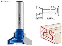 ЗУБР 25.4x12.7мм, высота 12.7мм, фреза пазовая Т-образная №2, 28750-25.4, серия Профессионал
