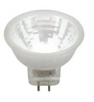 Светодиодная лампа Uniel LED-MR11-3W/NW/GU4 GLZ21TR 12V. Прозрачная. Белый свет (4000K). Картон. ТМ