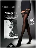 Чулки женские Argentovivo с кружевной резинкой Mirage 40