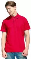 Рубашка-Поло NEW (тк. Трикотаж,205), красный (XXXL (56); )) / Рабочая рубашка