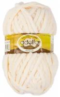 Пряжа ADELIA DOLLY 100 % полиэстер 5 шт. х 100 г 40 м ± 3 м №19 сливочный