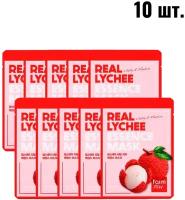 FarmStay Маска тканевая с экстрактом личи, Real lychee essence mask, 10 шт, 23мл