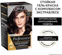 L'Oreal Preference Стойкая краска для волос, оттенок 4.12, Монмартр, 174 мл