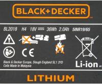 Аккумулятор Black&Decker, 2 Ач, 18 В универсальный