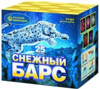 Батарея салютов Русский фейерверк Р7491 Снежный Барс (1