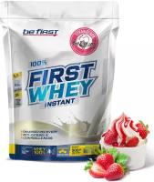 Сывороточный протеин Be First First Whey Instant (сывороточный протеин) 900 г, Клубника