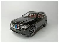 Коллекционная машинка игрушка металлическая BMW X5 масштаб 1:24 для мальчиков масштабная модель 1:24 черный