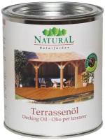 Масло для террас Natural Terrassenöl зашита от UF, грязи, воды, прозрачное 0.375л